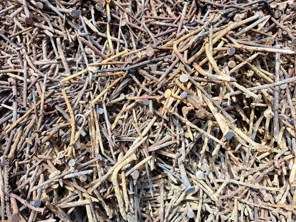 Fototapeta Rusty Nails