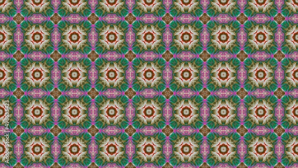 Obraz repeating abstract pattern colorful. ornament background. raster.