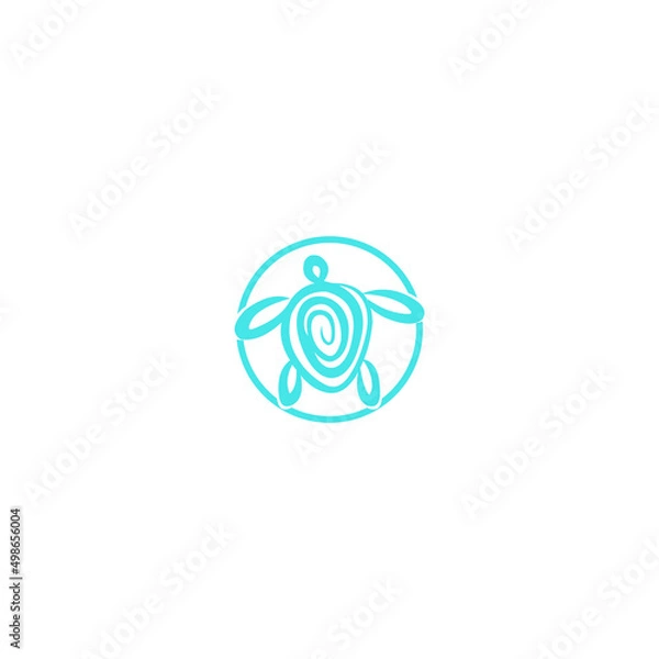 Obraz turtle circle simple icon