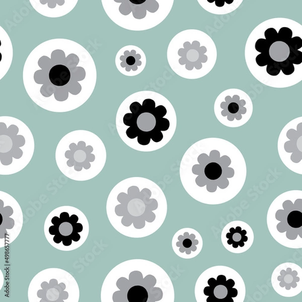 Obraz Mod Polka dot seamless vector pattern