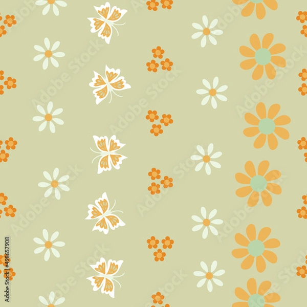 Obraz Spring striped seamless vector pattern
