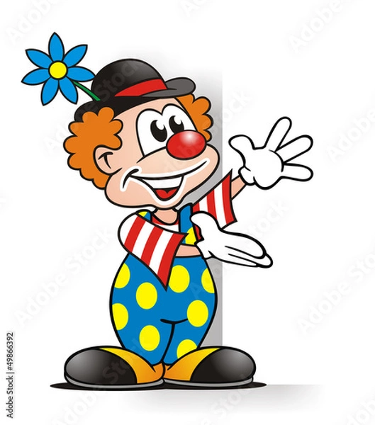 Obraz Clown presenting Board