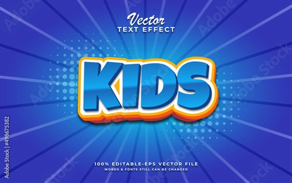 Obraz Kids editable  text effect