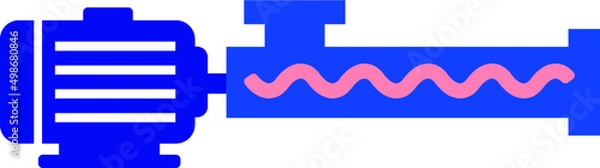 Fototapeta Helical pump icon