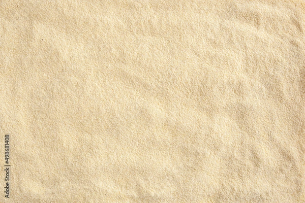 Obraz Uncooked semolina flour background