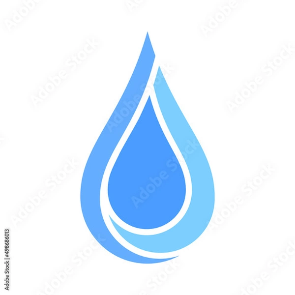 Obraz Water drop logo template