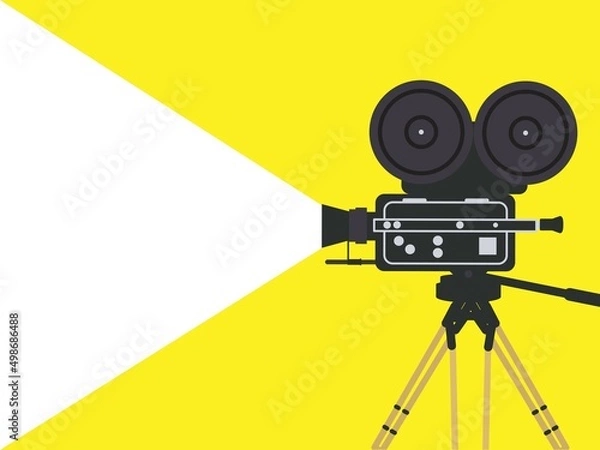Fototapeta 映画の背景テンプレートイラスト