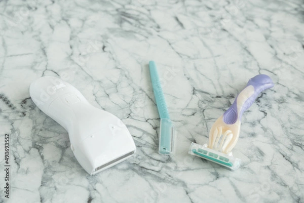 Obraz カミソリとシェーバー