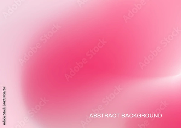 Obraz Color gradient art blur abstract background vector. Lovely light pink and white, bright aura shape pattern. Soft smooth vibrant texture backdrop. Fresh colorful graphic, beauty concept illustration.