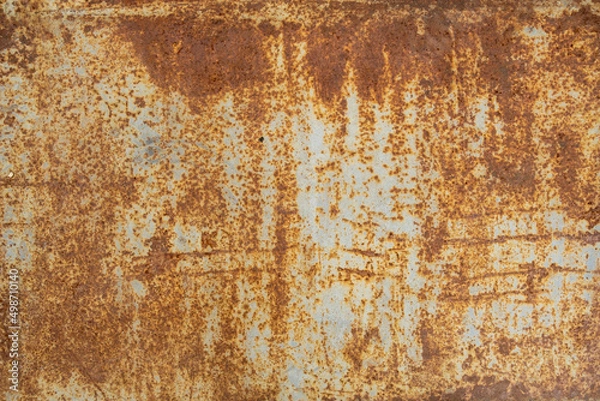 Obraz Heavily rusted metal texture background