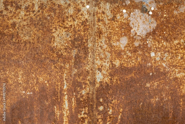 Obraz Heavily rusted metal texture background