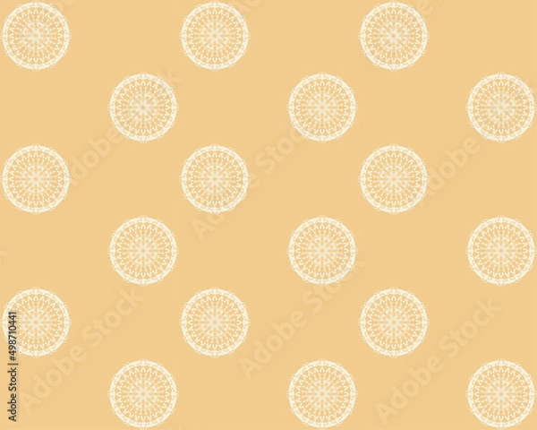 Fototapeta Abstract background. Indian style. Mandala texture. Vector seamless pattern.
