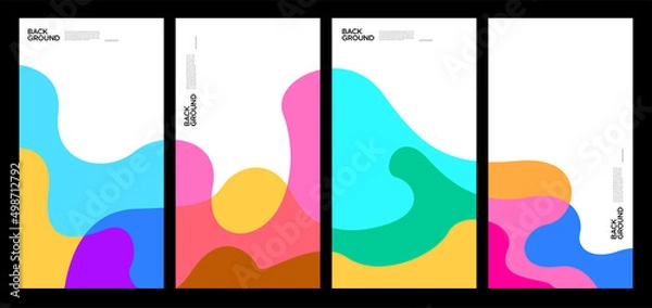 Obraz Vector Illustration colorful liquid and fluid abstract for banner template
