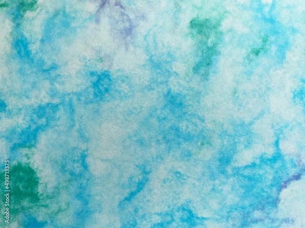 Obraz 寒色系のマーブル柄