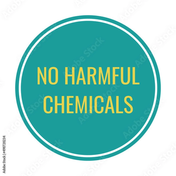 Fototapeta No harmful chemicals ingredient in product label