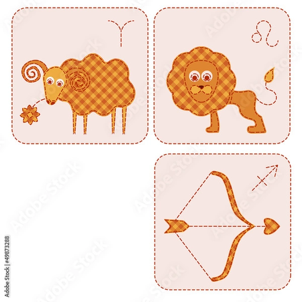 Obraz aries, leo, sagittarius