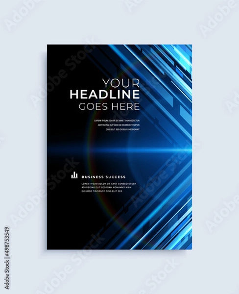 Fototapeta Modern abstract cover design template. Vector illustration Eps 10.