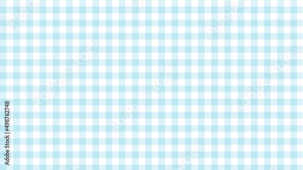 Obraz cute small blue gingham, plaid, checkered, tartan pattern background