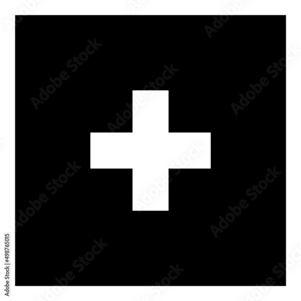 Fototapeta Square Elements Flat Icon Isolated On White Background