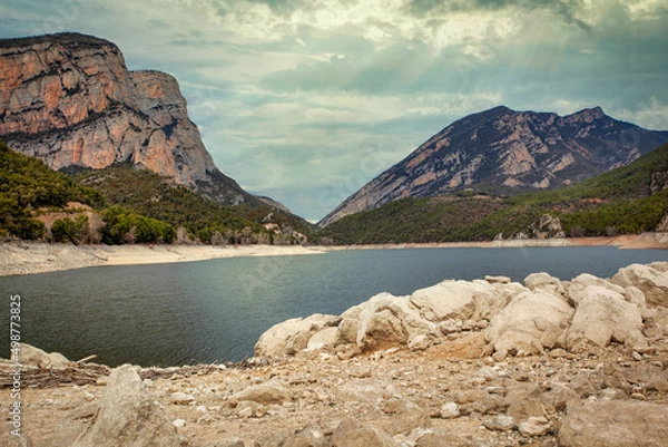Obraz lake and mountains