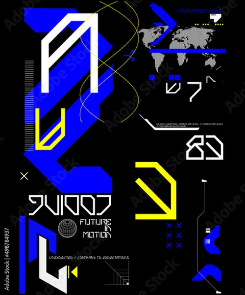 Obraz UTILITY GRAPHIC SET