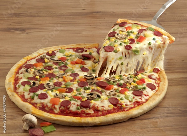 Obraz karışık pizza