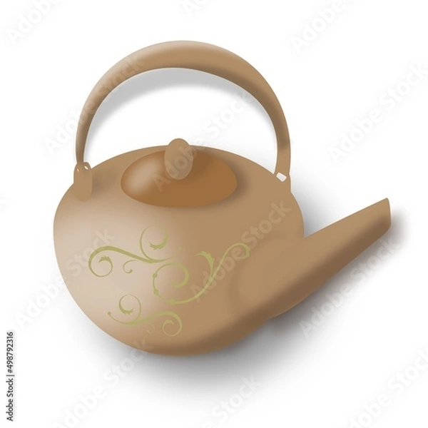 Obraz teapot isolated on white background 