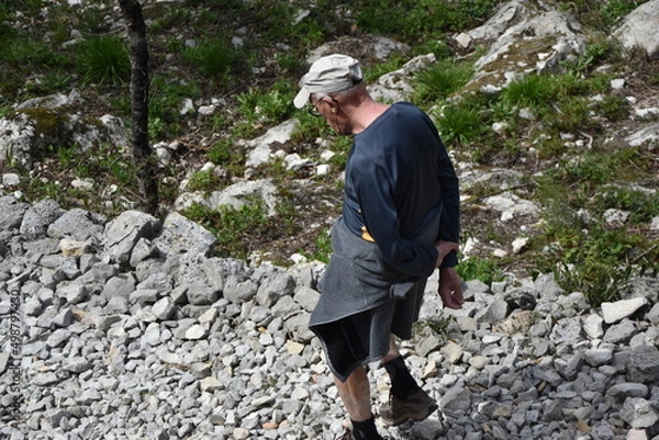 Obraz Vieil homme qui marche