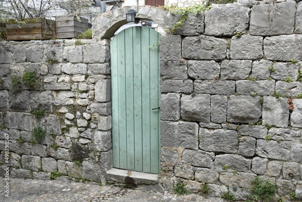 Obraz Porte verte fermée