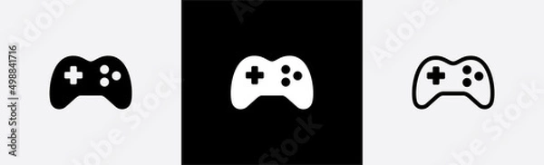Obraz Game console icon sign symbol, vector illustration