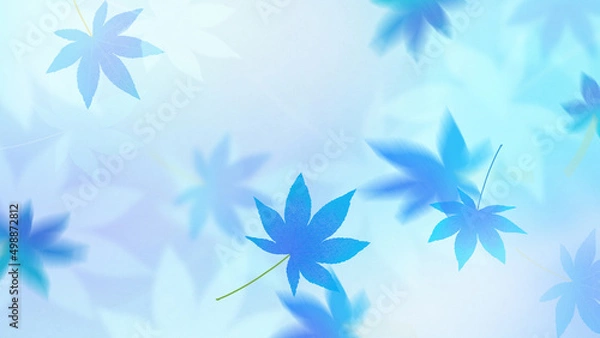 Obraz Cool background material using maple leaves