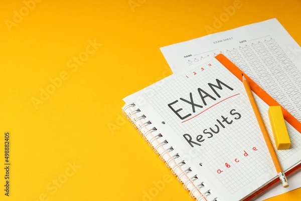 Obraz Concept of exams and tests, space for text