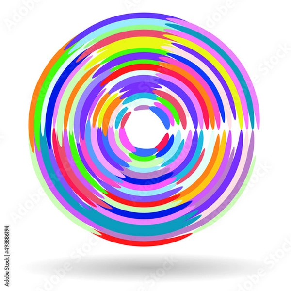 Obraz abstract colorful circle