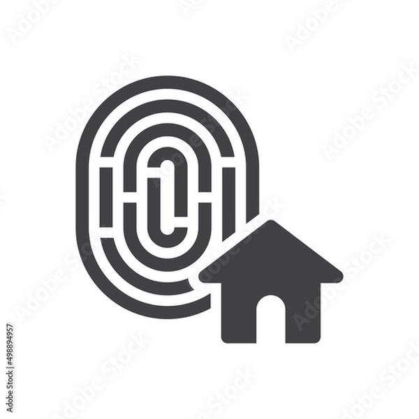 Obraz home Fingerprint icon