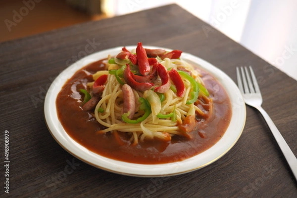 Obraz 自宅で作ったあつあつ美味しいあんかけパスタ