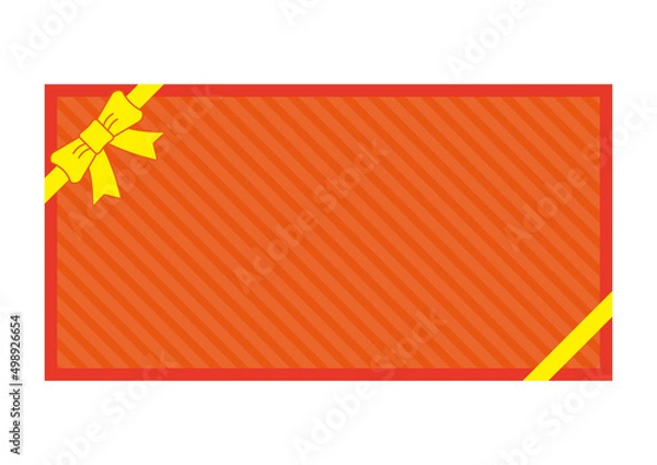 Obraz シンプルでフラットなクーポン券