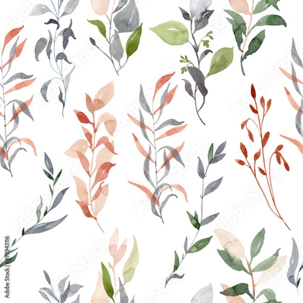 Fototapeta watercolor seamless pattern