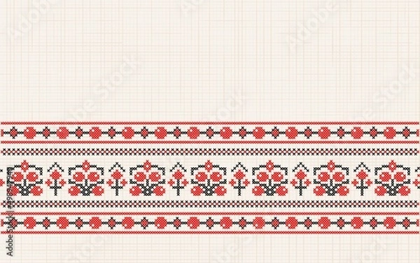 Obraz Ukrainian ornament. Sample.