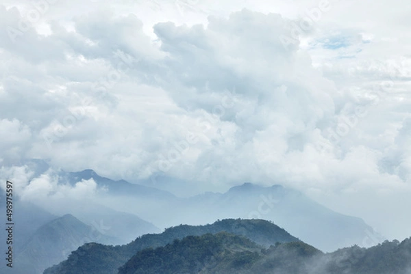 Fototapeta Cloudscape in Alishan mountain.