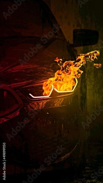 Obraz fire and flames