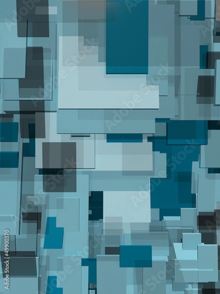 Fototapeta Abstraction of rectangular glasses