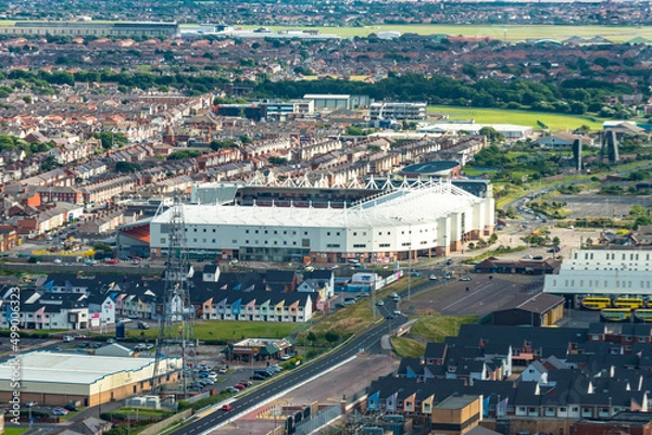 Fototapeta Blackpool Stadion Luftbild