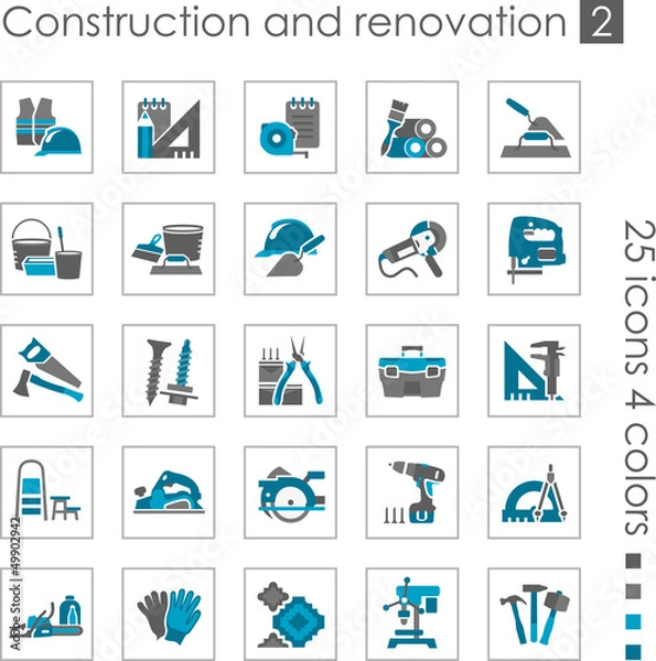 Obraz Constraction and renovation icons 2