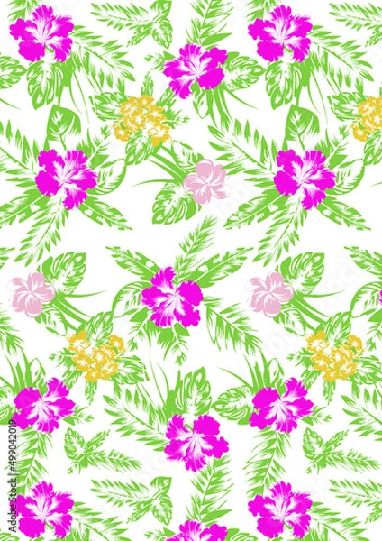 Fototapeta ボタニカル総柄