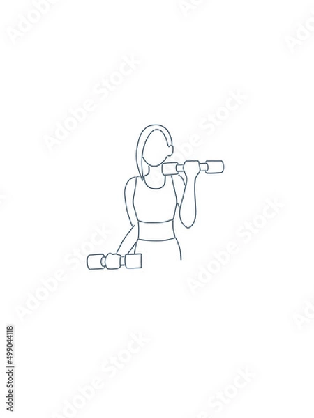 Obraz ワークアウト　ダンベル