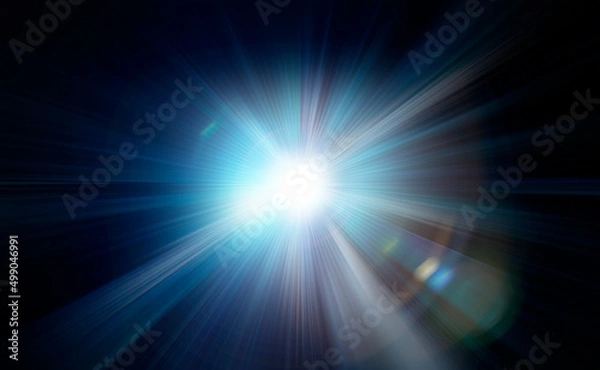 Fototapeta 輝く放射光と放射線のアブストラクトのグラフィックス