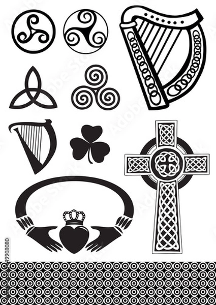 Obraz celtic icons set