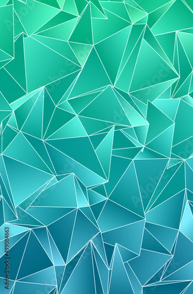 Obraz Abstract Low-Poly background. triangulated texture. Design 3d. Polygonal geometrical pattern. Triangular modern style