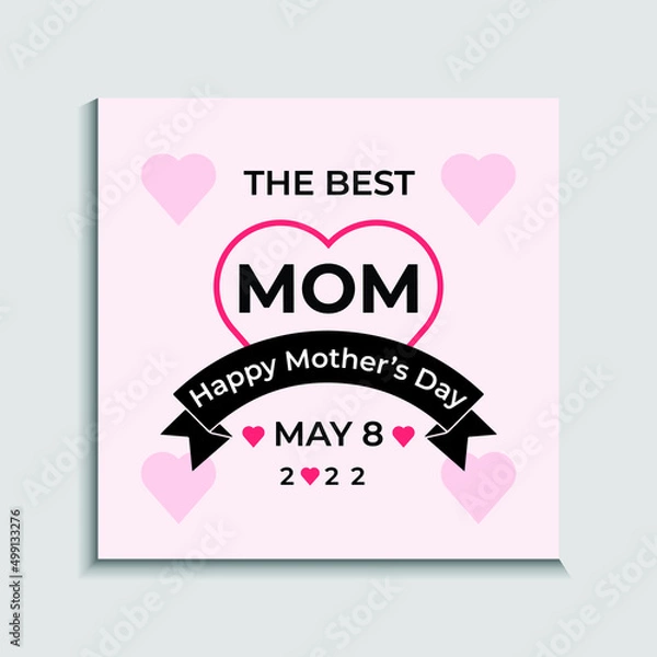 Obraz Mothers day 2022 social media template Vector