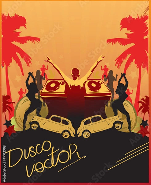 Obraz Summer beach flyer oldies